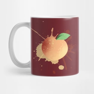 Peach Fruit Splatter Mug